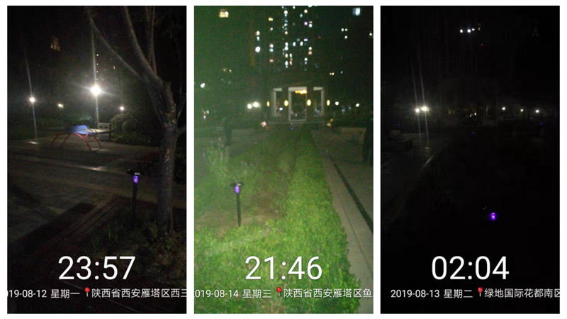 西安綠地花都小區(qū)物業(yè)安裝太陽能滅蚊燈效果案例 西安綠地花都小區(qū)物業(yè)安裝太陽能滅蚊燈效果案例